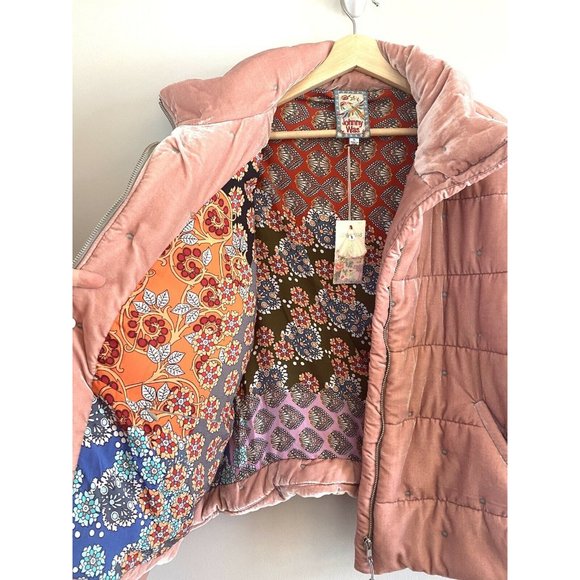 Johnny Was NWT Zaelia Silk-Blend Puffer Jacket - Picture 7 of 11
